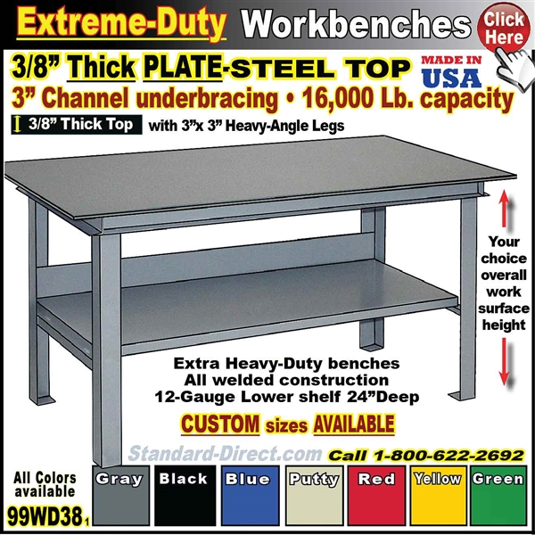 Steel Work Tables - Heavy Duty Work Tables